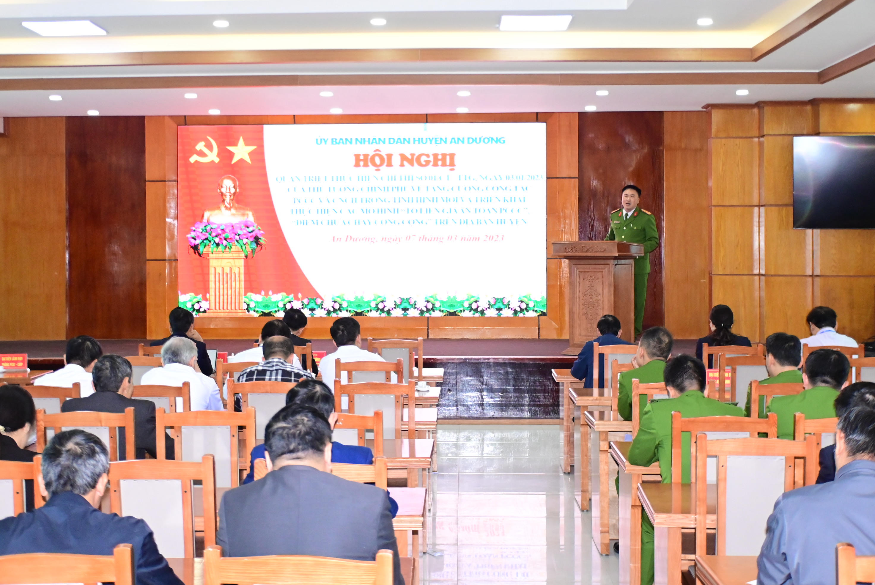 Huyện An Dương: Quán triệt thực hiện Chỉ thị số 01 của Thủ tướng chính phủ và triển khai thực hiện mô hình phòng cháy chữa cháy